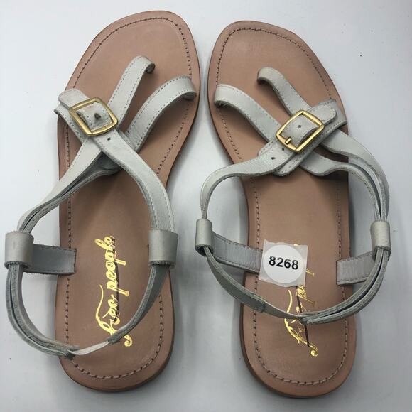 Free People Womens La Risa Flat Sandal White Size EU 41 / US 11 - Picture 5 of 5